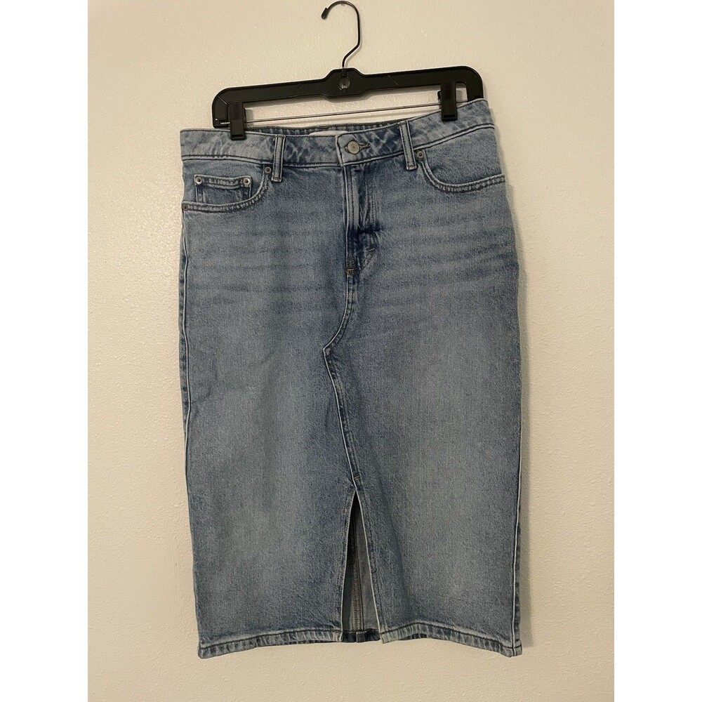 Lucky Brand Women’s Denim Skirt Center Slit Size 8